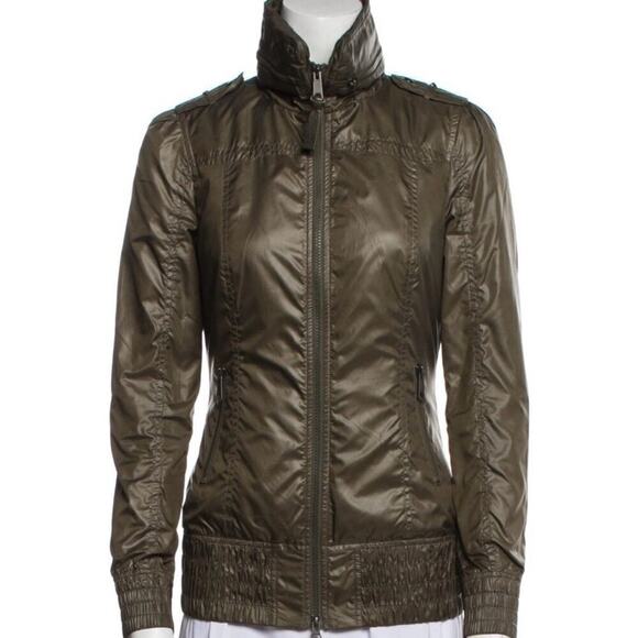 MACKAGE CAMO GREEN PACKABLE BOMBER RAIN JACKET SIZE XS - Picture 7 of 14